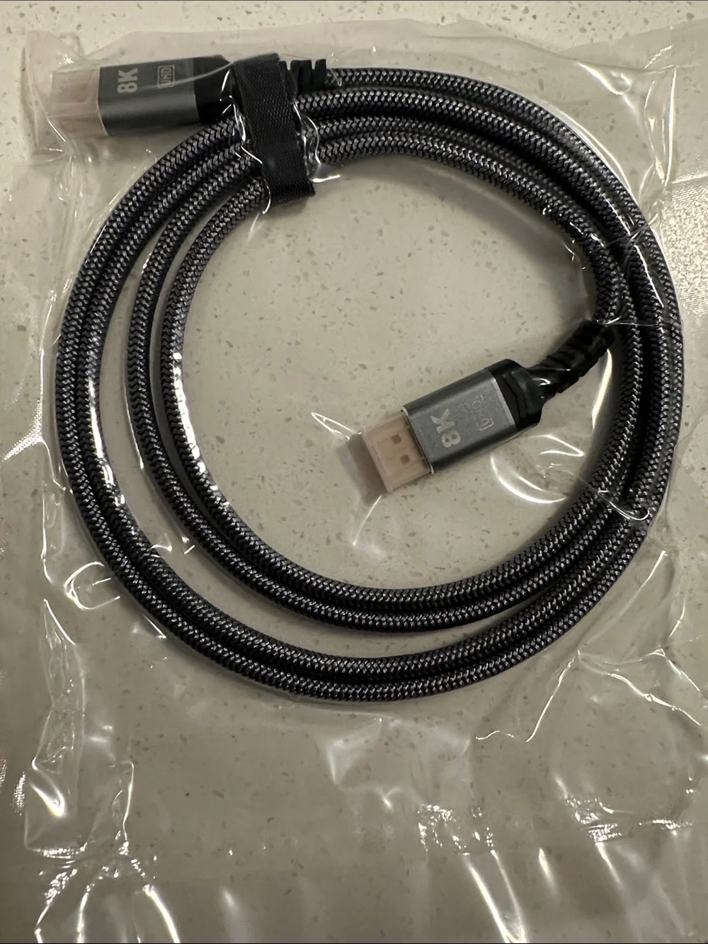 Capsid - 8K Braided USB-C to USB-A Charging & Data Cable - Black